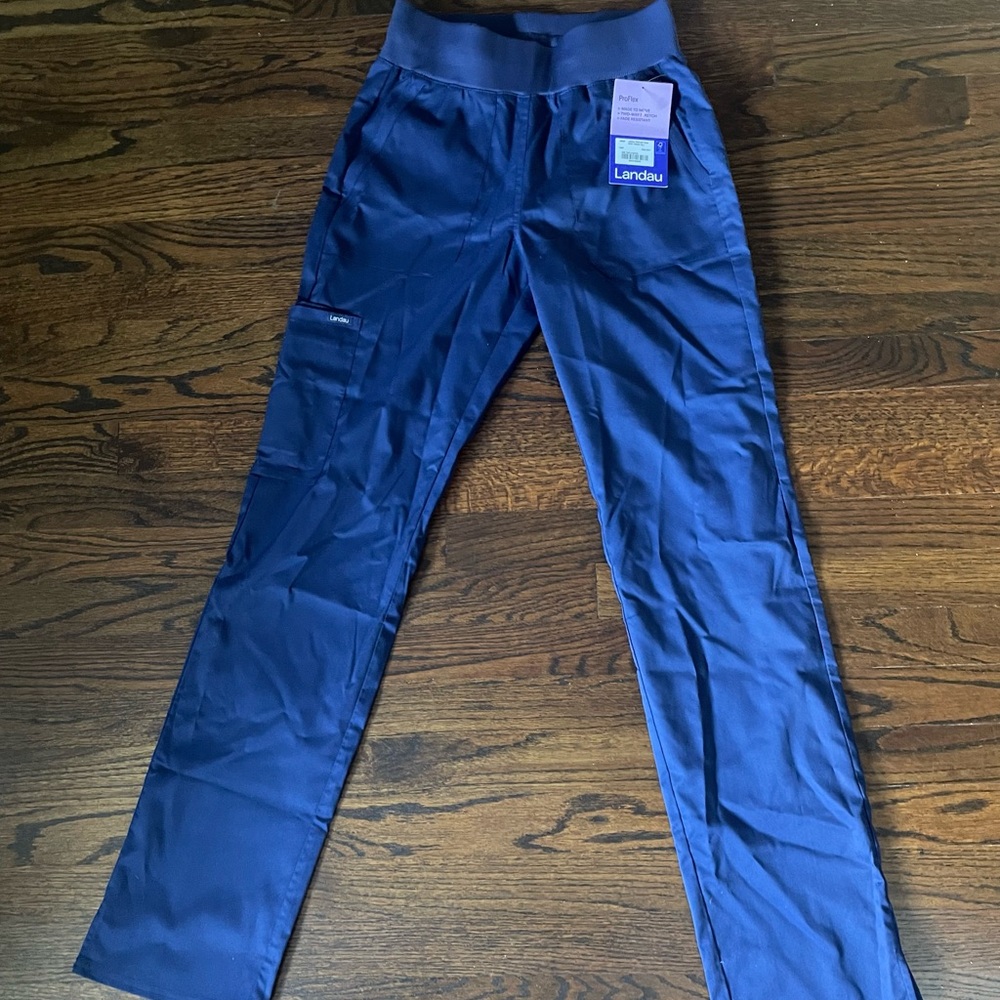 Landau Blue Scrub Pants NEW